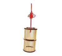 VANZACK Hanging Cricket Cage Bamboo Cricket Holder Portable Cage for Boys and Girls Learning