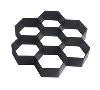 VANZACK Hexagon Path Maker Mold Reusable Plastic Cement Mould for DIY Garden Paving for Patios Walkways and Courtyards Easy to Use No Special Skills Required