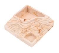 VANZACK Household Reptile Feeding Basin Pet Food Feeder Rock Simulation Design for Tortoise Habitat Accessories Easy to Clean Reptile Water Bowl for Terrarium Use