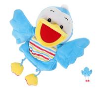 VANZACK Interactive Duck Hand Puppet Plush with Movable Mouth for Storytelling Cartoon Animal Plush for Role Play and Creative Learning at Home School Material