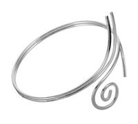 VANZACK Irregular Metal Coil Swirl Arm Bracelet for Women Delicate Adjustable Cuff Bracelets for Boho Style Upper Arm Jewelry