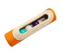 VANZACK Kitten Interactive Plaything Pet Interactive Cat Rolling Ball Stimulate Hunting Instincts Play Sisal Plastic 11.00x2.75x2.75in Indoor Cat Kitten Lovers Random Color