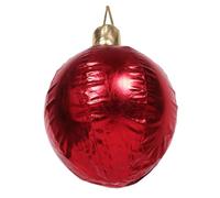 VANZACK Large Inflatable Christmas Ball Decoration Weather-resistant PVC Outdoor Ornament with Bright Colors Easy Setup and Storage for Holiday Parties and Festive Events