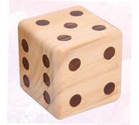 VANZACK Large Wood Dice for Games Lightweight Dot Design Easy to Read Entertainment for Home School Bar Pub Ktv Party Use