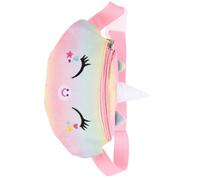 VANZACK Lovely Unicorn Sequin Waist Bag for Casual Crossbody Fanny Pack with Rainbow Design Mini Purse for Travel Hiking Party School and Outdoor Activities