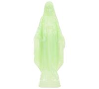 VANZACK Luminous Virgin Mary Statue 7.09In Religious Figurine Glow in the Dark Catholic Ornament for Home Study Desk and Church Decoration