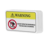 VANZACK Mechanical Device Warning Stickers Suitable for Machinery Environments and Warehouses 10pcs Pvc with High Visibility and Accident Prevention for Industrial Equipment