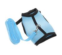 VANZACK Mesh PET Harness and Leash Set for Guinea Pigs and Rabbits Adjustable Rabbit Harness Pulling Rope for Small Pets for Walking and Outdoor Activities