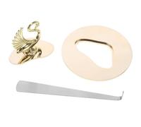 VANZACK Metal Candle Cover Extinguisher 3D Bird Design Universal Candle Jar Topper Lid for Even Burning Drip Protection Shade Lid