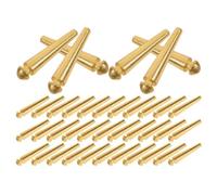 VANZACK Metal Cribbage Board Pegs Golden Colour 50pcs Portable and Easy to Handle for Traditional Board Games and Peg Games for Travel and Home Use