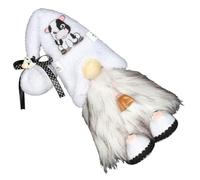 VANZACK Milk Bell Gnome Doll Decorative Cow Cake Faceless Dwarf Figurine Home Desktop Adornment Festival Party Decoration