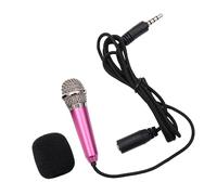 VANZACK Mini Wireless Mic for Mobile Phone Pc Karaoke, Aluminium Alloy Voice Recording, 150Cm Cable, Easy to Carry with Earphones for Vlog Podcast Random Color