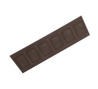 VANZACK Miniature Dollhouse Peel and Stick Moulding Trim Resin Wall Skirting Baseboard for Miniature Scenes Self-adhesive Wainscoting Panel Deep Brown Decorative Wall Accents for Dollhouse