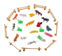 VANZACK Miniature Farm Animal Models Set Realistic Farm Plaything for Creative Play Educational Learning and Decorations for Family Fun