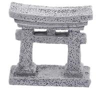 VANZACK Miniature Resin Gate Model Japanese Mini House Ornament for Zen Garden and Fairy Garden Decor Outdoor Ready Micro Landscape Accessory