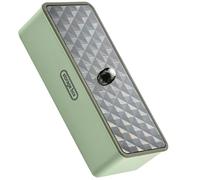 VANZACK Mint Green Cutlery Organizer Box with Lid, Utensil Drain and Dustproof Storage Case for Kitchen Tableware, Compact Flatware Holder for Spoons, Chopsticks, and Forks