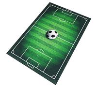 VANZACK Modern Football Field Rug Carpet for Living and Bedroom Sports Mat with Non Slip Backing Stylish Stadium Design Floor Mat for Playroom and Home Decor
