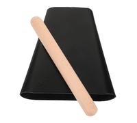 VANZACK Music Instrument Cow Bell for Sports Events and Stage Performance Metal Cowbell with Stick Lightweight Percussion Instrument with Wooden Mallet, Black Metal Noise Maker Drum