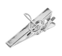 VANZACK Music Note Tie Clip Bar for Men Silver Necktie Pinch Clip Accessory Durable Stylish Shirt Necktie Clasp Elegant Business Wedding Formal Wear
