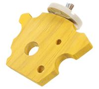VANZACK Natural Wood Grinding Perch for Parakeets Claw Care Stand Jump Platform Sturdy Chewable Bird Cage Accessory for Active Macaws Parrots Safe Durable Design