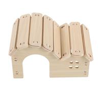 VANZACK Natural Wood Hamster Hideout for Hamsters Gerbils and Mice Small Animal House for Hiding Exploring Sleeping Habitats Decor