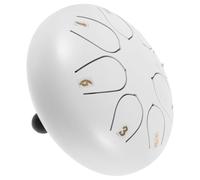 VANZACK Note Steel Tongue Drum Ethereal Percussion Instrument with Mallets for Music Education and Meditation Creative White Handpan Drum for Beginners Enhances Concentration and