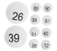VANZACK Numbered Pong Balls 1-100, 100 Pieces White Table Tennis Balls with Printed Numbers for Lottery Draw and Party Decoration