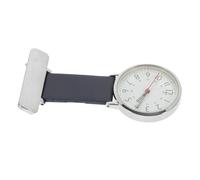 VANZACK Nurse Lapel Watch Clip-on Hanging Pocket Watch Blue Leather Metal Case Glow-in-The-Dark for Nurses Medical Healthcare Use