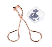 VANZACK Partial Eyelash Curler Metal Mini Curl Tool with Replacement Pads for Precise Inner and Outer Lash Styling
