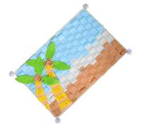 VANZACK Pet Slow Feeding Mat for Dogs Interactive Suction Cup Feeder Mat Coconut Tree Pattern for Gulping Dogs and Sniffing Training Indoors Outdoors