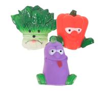 VANZACK Pet Sound Toys Set of 3 Bite-resistance Squeaky Toys for Dogs Cleaning Grind-proof Safe for Your Pet's Teeth
