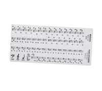 VANZACK Piano Keyboard Stickers for Beginners 88-Key 61-Key 49-Key and 37-Key Compatible Decal Set Adhesive Music Note Labels and Key Stickers for Easy Learning