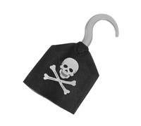 VANZACK Pirate Hook Plastic Costume Accessory for Smooth Burr Edges for Safe Pretend Play for Halloween Birthday Parties and Pirate Themed Roleplaying Adventures