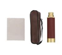 VANZACK Pirate Monocular Telescope 25x30 Retro Style Portable Copper Material with Bak4 Prisms and Leather Case, for Outdoor Activities and Hunting