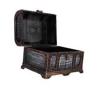 VANZACK Pirate Treasure Hunt Box Toys for Boys and Girls Plastic Treasure Chest Keepsake Function Party Prop for Pretend Play