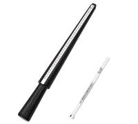 VANZACK Plastic and Tool Ring Size Measuring Smooth Edges Sizer with Lightweight Ring Mandrel Measurement for Finger Crafting