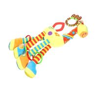VANZACK Plush Giraffe Car Hanging Soft Sensory Plaything with Built in Rattle for Newborns and Boy Girl Soothing Shaking for Home and Outdoor Use Birthday and Holidays