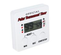 VANZACK Poker Digital for Party Use Compact Timer Design Portable Electronic and Countdown to 99 Minutes 59 Seconds , Lightweight Plastic Game Clock Accessories Board Games