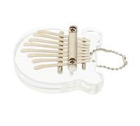 VANZACK Portable 8-keys Finger Piano Kalimba for Beginners with Organic Glass Bear Shape and Crisp Sound, Thumb Musical Instrument for Practice Coordination and Home Use