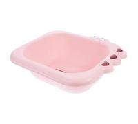 VANZACK Portable Baby Washbasin for Infant and Children, Easy to Clean and Grasp, Made of Sturdy Pp Material, Cute Cartoon Design, for Household Bath Support