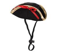 VANZACK Portable Cat Hat Pirate Cartoon Party Mom Hat Captain Halloween Pet Cat Small Kitten Accessory Pet Embroidered Sailor Dogs Pink Hello Kittens Dog Pirate Cap Polyester