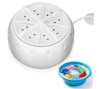VANZACK Portable Mini Turbo Washing Machine with USB Power, Fully Automatic Operation and Plastic Material, for Delicate Lingerie and Clothes Washing at Home or College Room