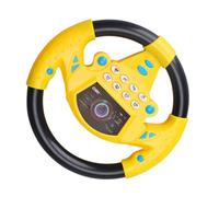 VANZACK Portable Steering Wheel for Backseat Car Seat Rotating Simulated Driving Simulator for Skill Development and Interactive Fun Lightweight Travel Friendly Design for Boys