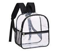 VANZACK Pvc Backpack Heavy Duty Shoulder Bag for Travel Work Featuring Book Storage and See-through Design for Concert Daily Use