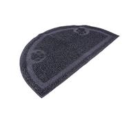 VANZACK PVC Semicircular Cat Eating Mat Non Slip Pet Supplies for Food Litter Durable Easy to Clean Random Color for Cats Dogs Random Color