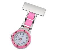 VANZACK Quartz Hanging Pocket Watch Pink with Glass Alloy Case High-end Quality Quartz Movement Accurate Timing Adorable Design for Students and Nurses in Working Environments