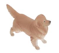VANZACK Realistic Golden Retriever Dog Model Ornament Puppy Decoration for Nursery and Animal Style Rooms Educational Simulation Statue