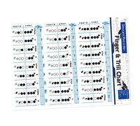 VANZACK Recorder Fingering Chart for Beginners Soprano Recorder Chord Chart Useful Music Chord Poster for School Flute Practice