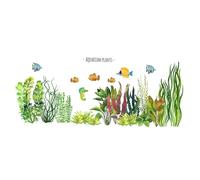 VANZACK Removable Aquatic Fish Wall Sticker PVC Home Decoration DIY Wall Paste Decal for Bedroom Living Smooth Surfaces Nursery Art