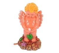 VANZACK Resin Angel Aquarium Air Bubbler Decorative Pump Accessory with Bubble Effect for Freshwater Saltwater Fish Tank Ornament Easy to Clean Fish Tank Decoration